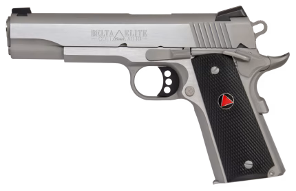 Colt Delta Elite 10mm Auto Stainless Steel Pistol Side View